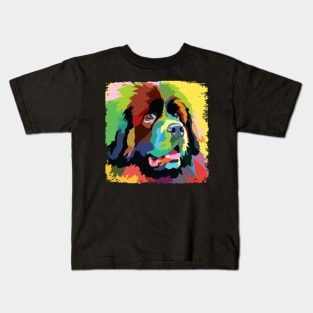 Newfoundland Pop Art - Dog Lover Gifts Kids T-Shirt